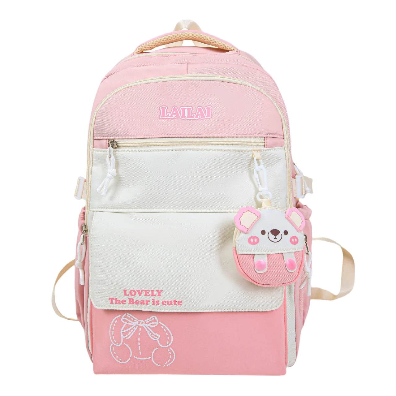 Schoolbag, a lightweight and large - capacity backpack designed for junior high school girls, aiming to relieve pressure and pro - AIAZ