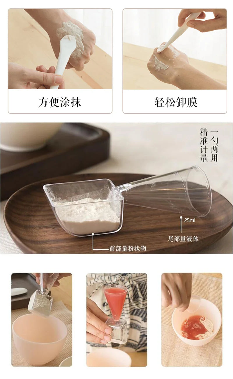 Face Set for Mask Mixing Bowl Girls Facial Skin Care Tools Kit Women Beauty Supplies Makeup DIY Mask Tool Set Facial Care Tool