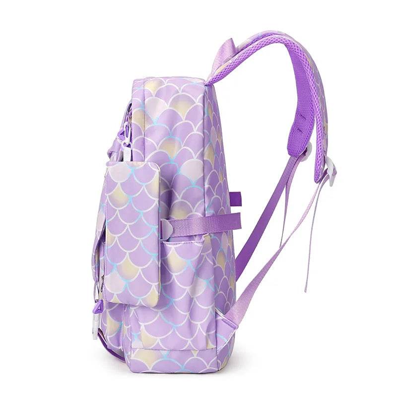 3Pcs/set Gabby Dollhouse Colorful Backpack With Lunch Bag for Girl Boy Student Teenager Rucksack Women Casual School Bags Set - AIAZ