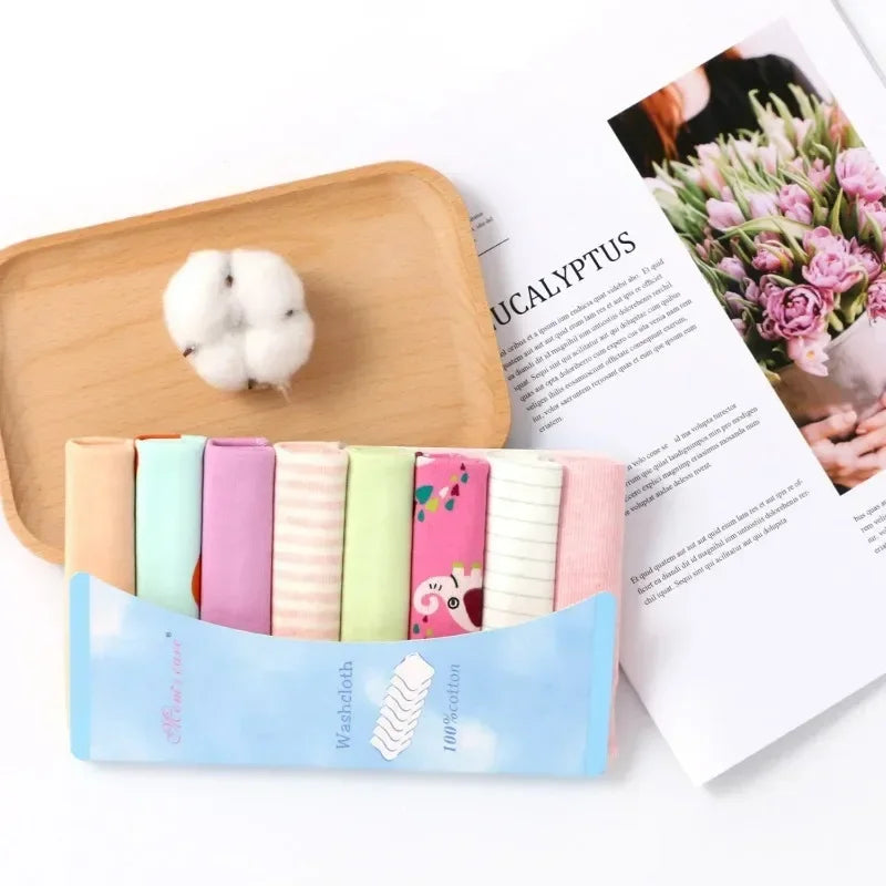 5/8 Pcs Cotton Newborn Baby Towels Set Saliva Towel Nursing Towel Baby Boys Girls Bebe Toalha Washcloth Handkerchief Cloth Wipes