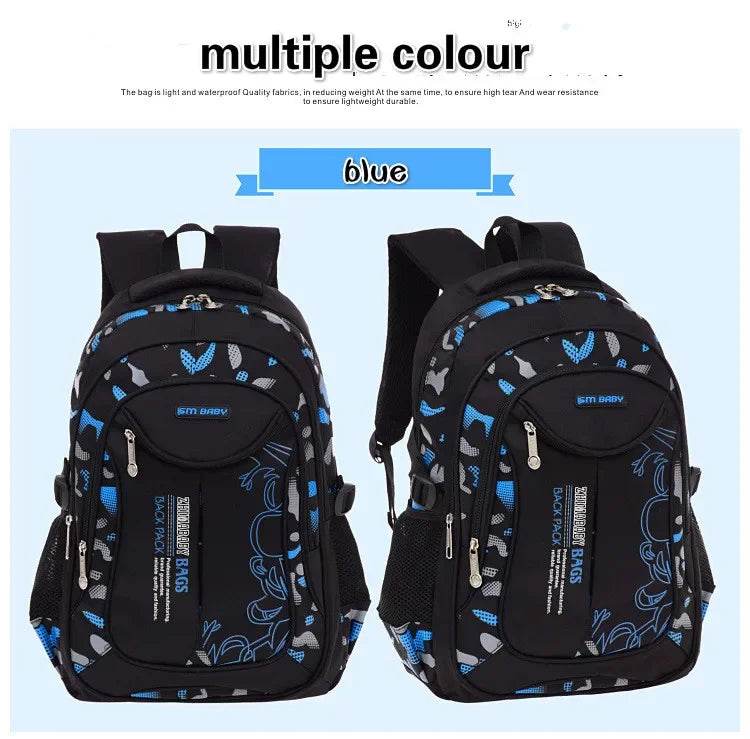 Kids backpack children School Bags For Boys orthopedic school Backpack Waterproof Primary Schoolbag book bag mochila infantil - AIAZ