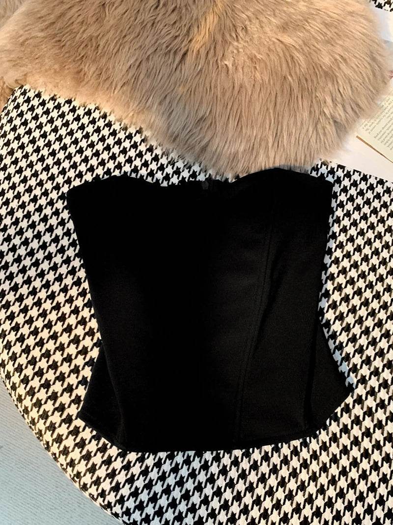 Tanks Tops Women Off-shoulder Outerwear Tube-top Sexy Spicy Girls Summer European Style Streetwear Slim Defined Waist Popular - AIAZ