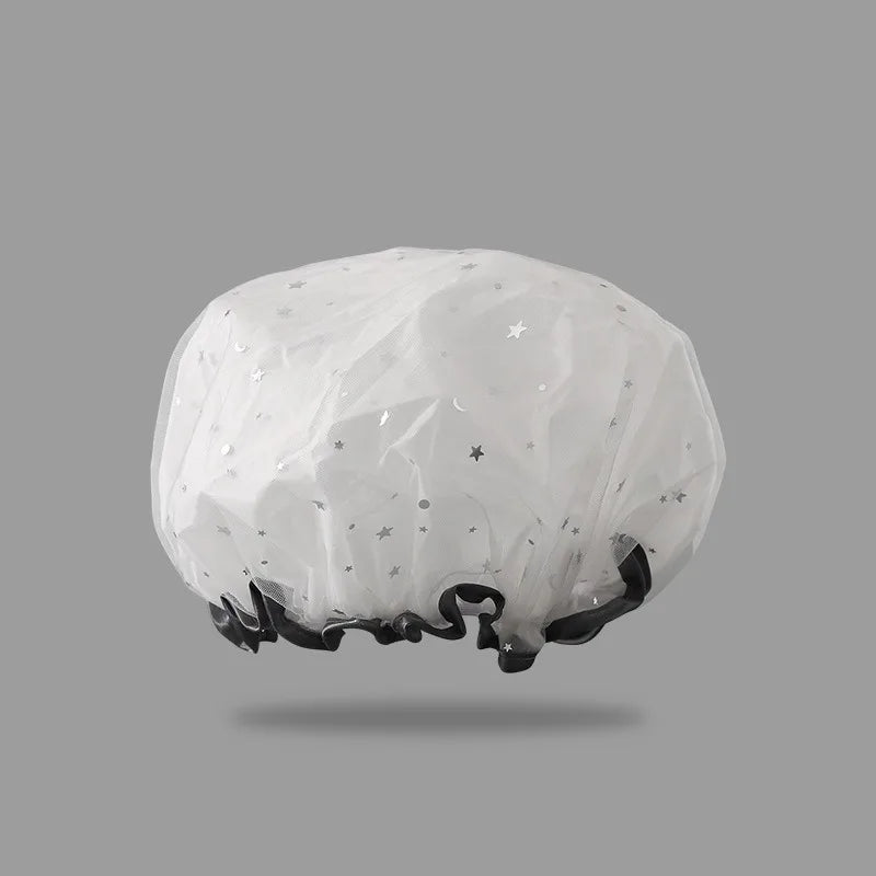 Shower Bath Cap Girl Luxury Women's Reusable Shower Cap Donuts for Hair Swimming Cap Shower Bonnet Douche