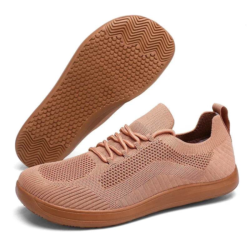 Men's Wide Toe Minimalist Sports Shoes Breathable and Comfortable Hiking Shoes Breathable Black Fitness Running Women's Shoes - AIAZ