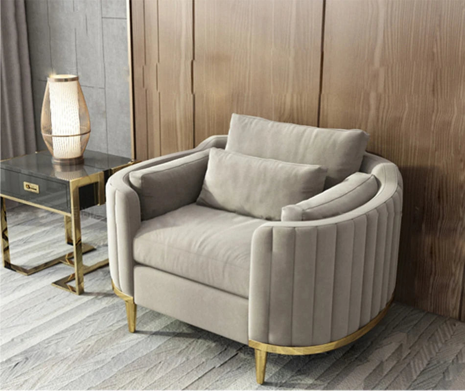 Luxury Sofa Living Room Furniture Curved Dresser Home Lounge Sofa Sets Italian Modern Fabric Velvet Sofa Set Furniture