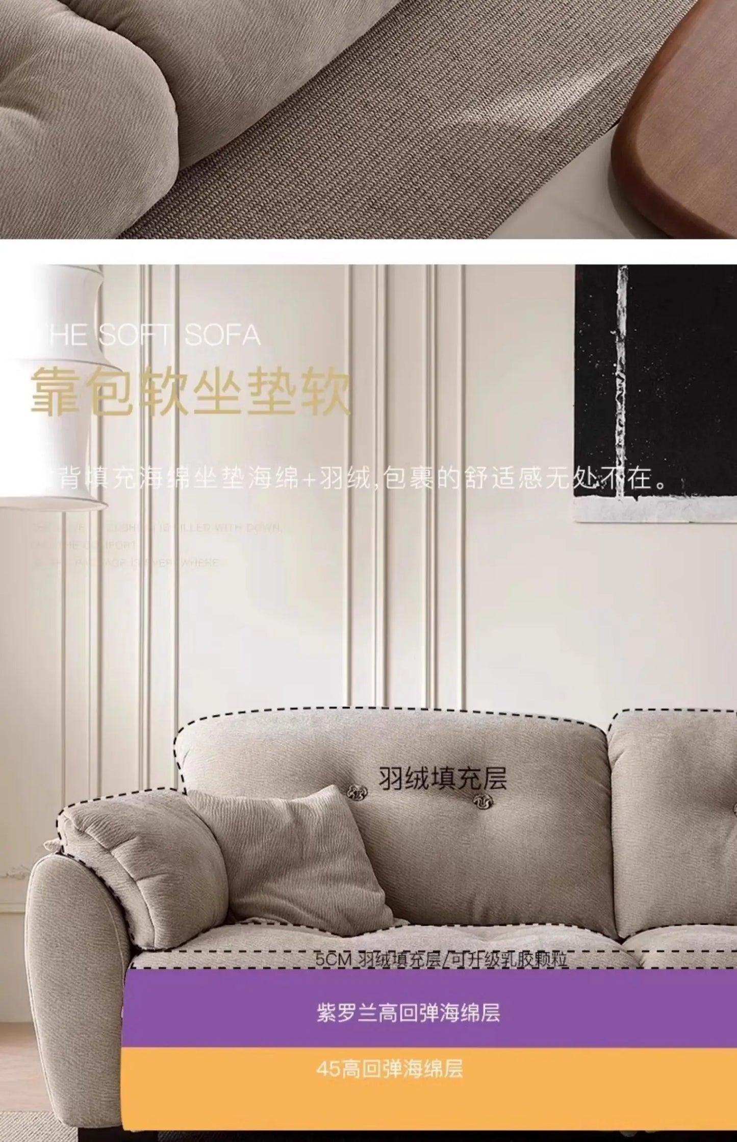 Designer Style Minimalistic Sofa Waterproof Elegant Wooden Chaise Lounge Sofas Living Room Couch Muebles Entrance Hall Furniture