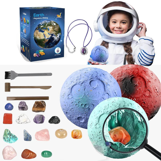 Children's Archaeology Digging Treasure Planet Gem Ore Exploration of The Solar System Mining Science Education Educational Toys - AIAZ