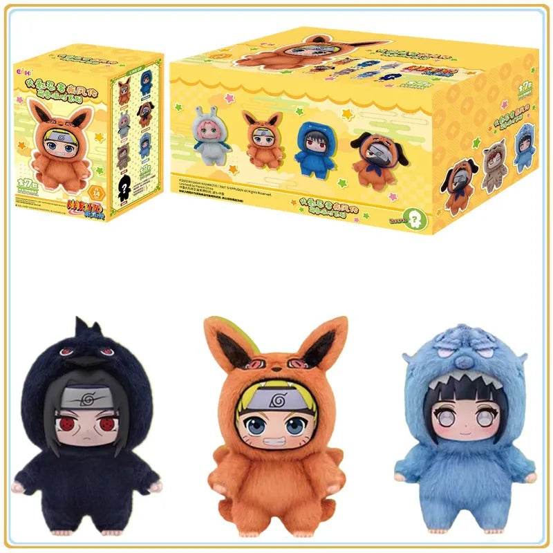 Original BANDAI Eaki Naruto Uzumaki Naruto Blind Box Shippuden Beast Party Series Plush Doll Anime Characters Are Cute Toys Gift - AIAZ