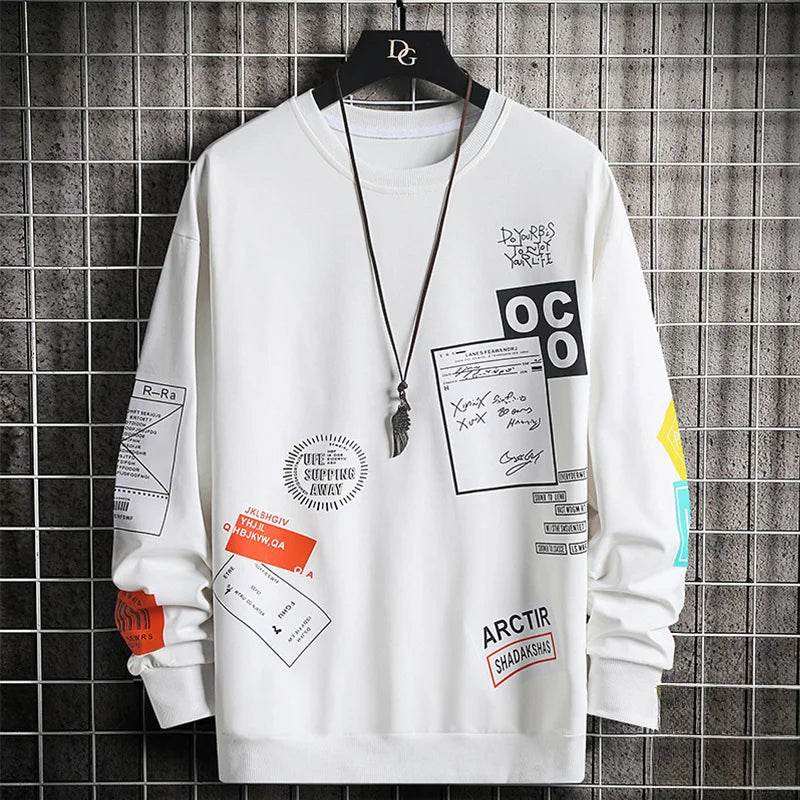 Sweatshirt for Mens Clothing New in Hoodies & Sweatshirts Hoodies Anime Y2k Clothes Sport Gym Graphic Hoodie Men Goth - AIAZ