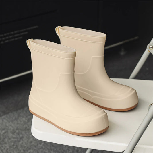 Cute Parent-Child Rain Boots Women's Anti-Slip Waterproof oes Four Seasons Universal Slip-Resistant Rubber Boots