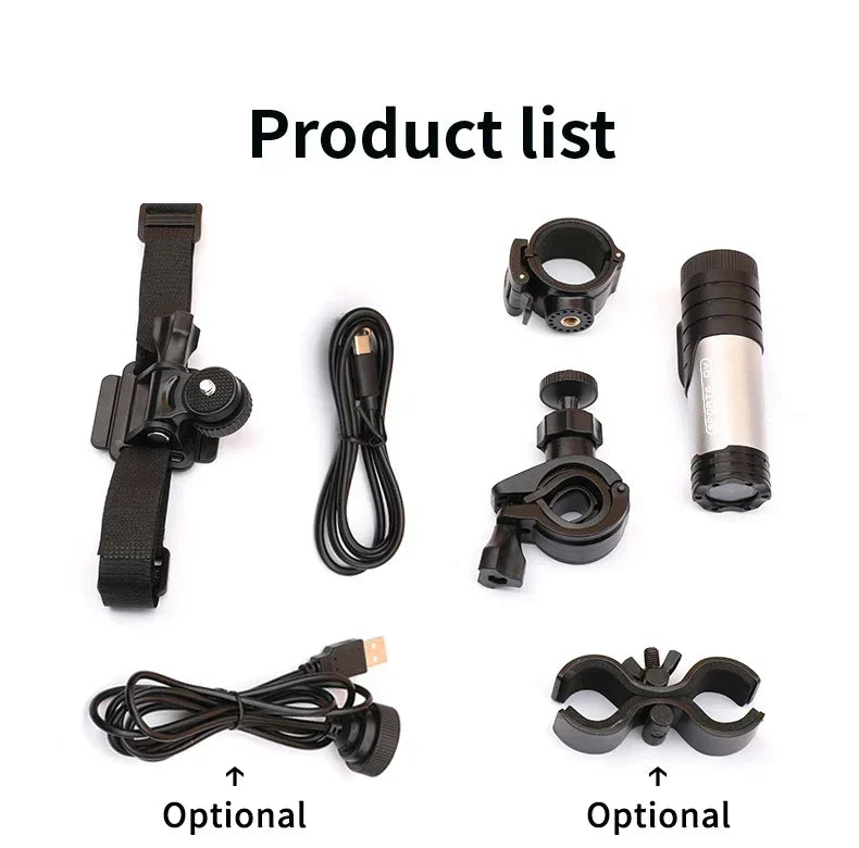 4K Full HD Wifi Portable Camera Waterproof and Anti Shake Sports Cameras Bicycle Motorcycle Helmet Cam Flashlight Camcorder