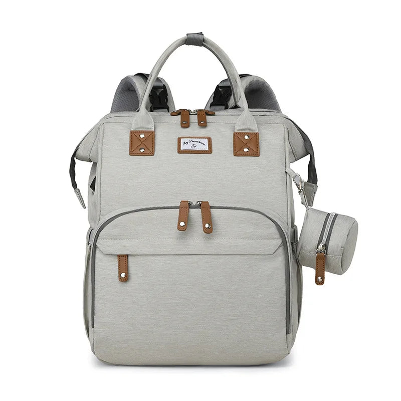 Fashion Mommy Diaper Bags with Diaper Pad Nursing Bags Maternity USB Multifunctional Portable Large Baby Stroller Hanging Bag