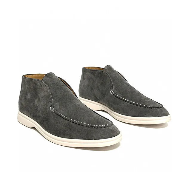 Loafers Men's Shoe Stitching Women None Adult Cow Suede Rubber Leather Casual Shoes Sneaker Best