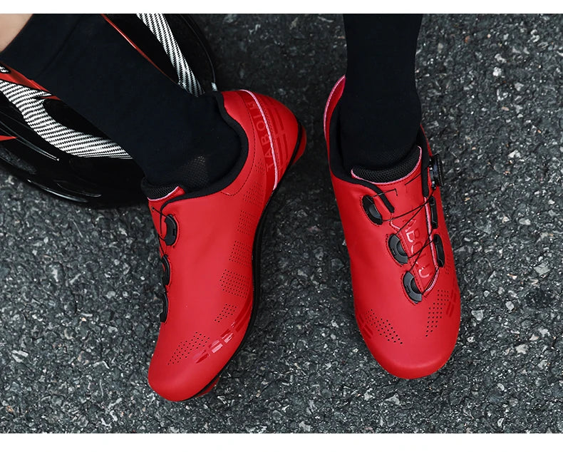 LiXingMing Cycling Shoes Road Bike Men Racing Contest Self-Locking Speed Bicycle Sneakers Women Spd Cleats Cycling Footwear