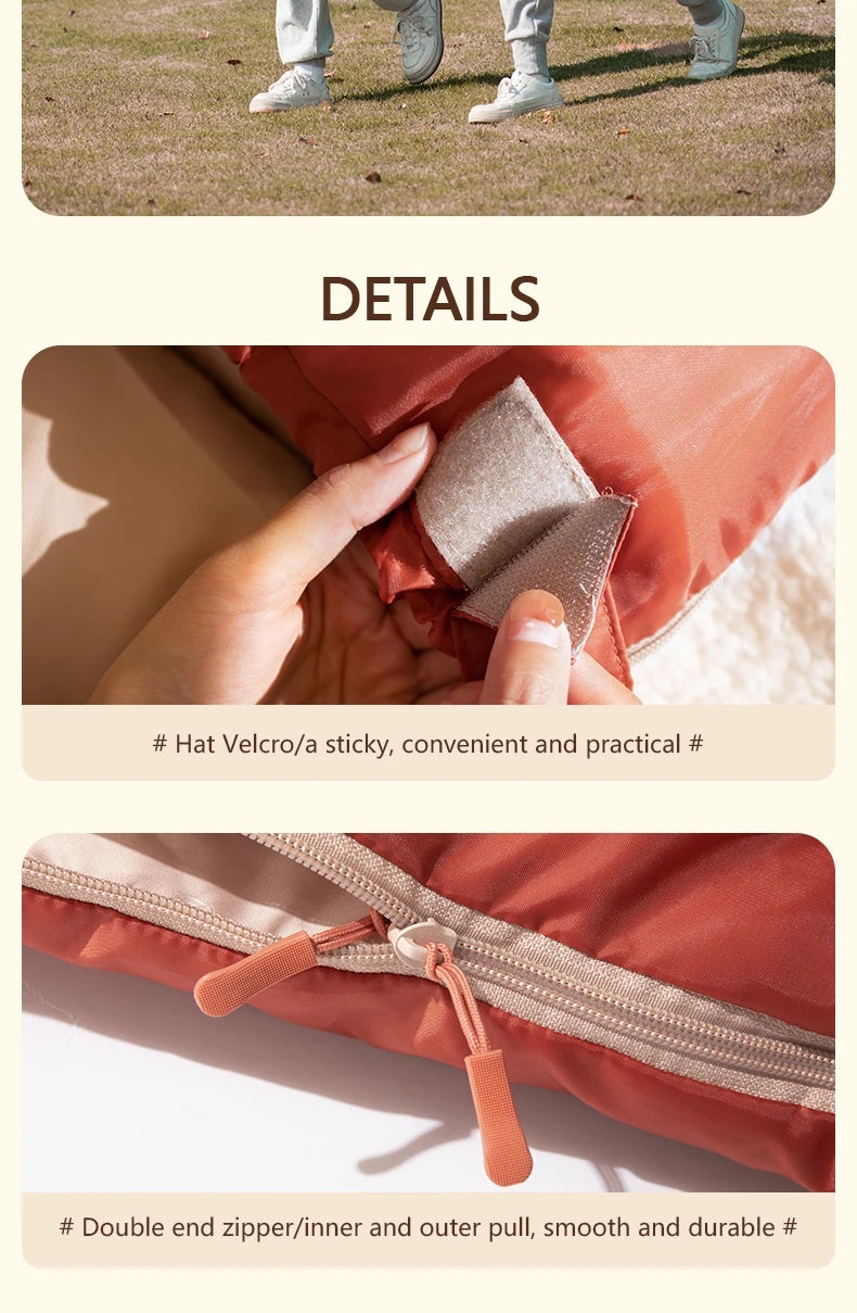 BISINNA Large Camping Sleeping Bag Lightweight 3 Season Loose Widen Bag Long Size for Adult Rest Hiking Fishing