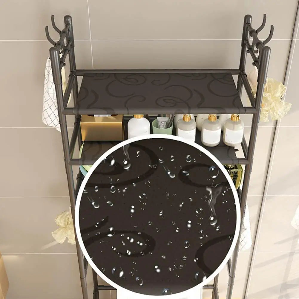 Over The Toilet Storage Space Saver Metal Bathroom Perforated Multi Rack Functional Bathroom Non Storage Shelves Y3E8