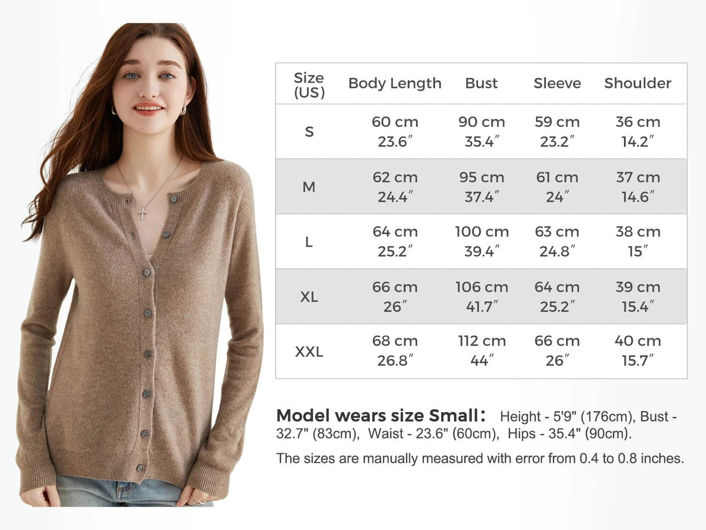 Knit Cardigan for Women Sweater Woman Long Sleeve Top 100% Wool Cardigans Sweaters Vintage Coat Knitwears Jacket Female Clothing - AIAZ