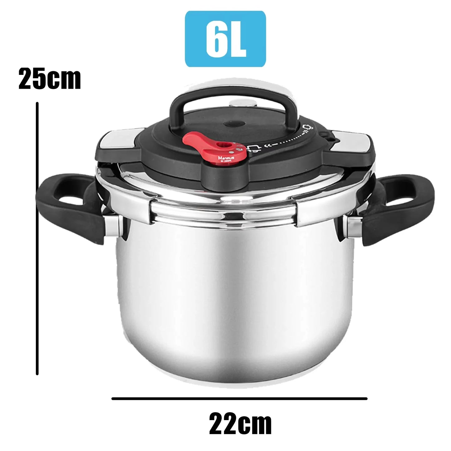 MOEYE 4/6L Pressure Cooker Multifunctional Pressure-Limited Explosion-proof Pressure Cooker Stainless Steel Kitchen Pressure Pot