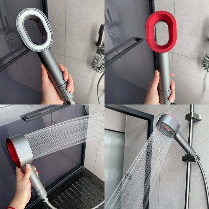 High end fragrance shower showerhead with carbon fiber filter element for filtering fragrance and skin care showerhead