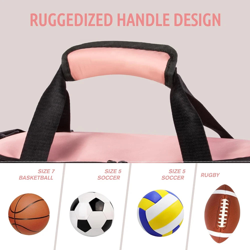 1pcs  Unisex Sports Duffel Bag Weekender Overnight Carry-On Gym Bag with Shoe & Laptop Compartment for Traveling