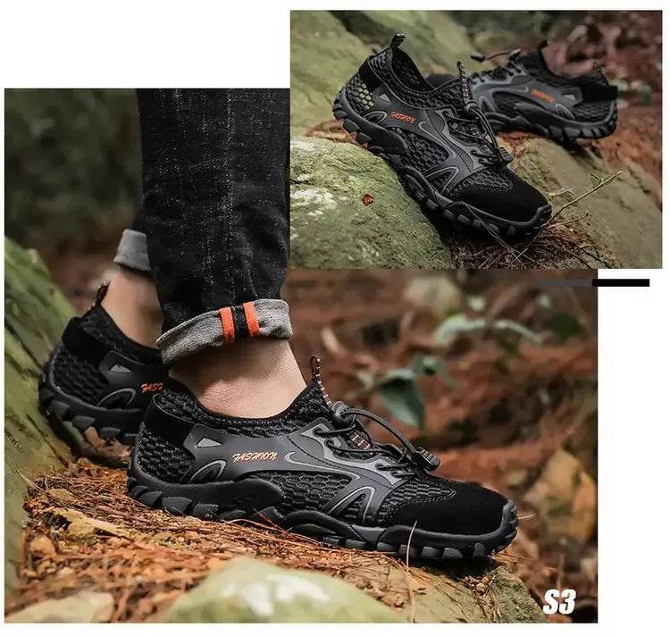 Wear-resistant Shoes for Men Hiking Shoes Jogging Trekking Sneakers Fast Zapatos Outdoor Hombre Invierno Outdoor Anti-slip - AIAZ