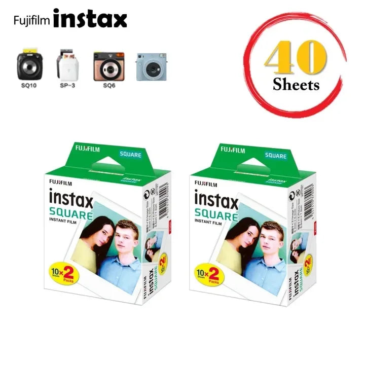 Fujifilm Instax Square film White Edge Photo Paper 10-100 Sheets For Instax SQ10 SQ6 SQ20 SQ40 Instant Camera Share SP-3 Printer