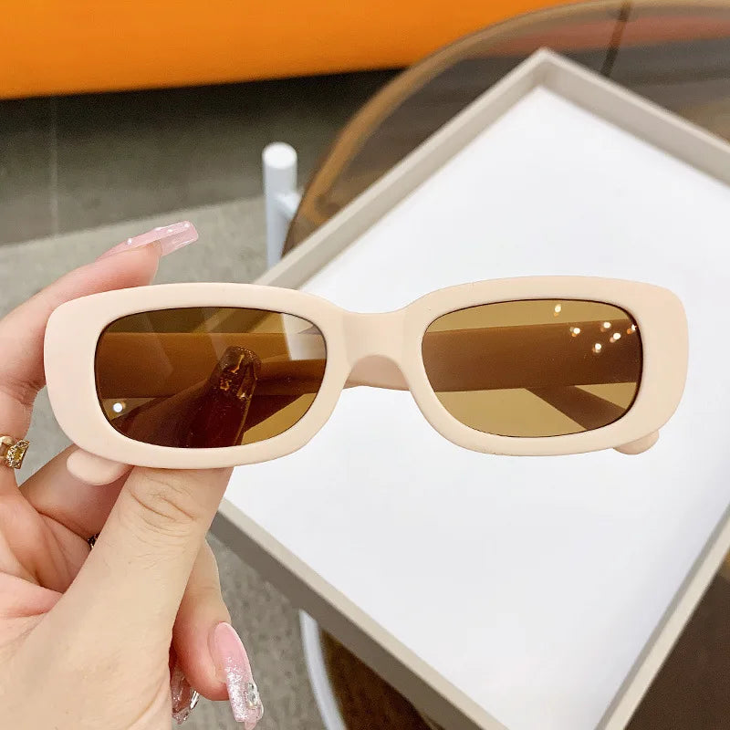 Children Cute Vintage Frosted Rectangle Sunglasses Outdoor Girls Boys Sweet Sun glasses Protection Classic Kids eyewear UV400
