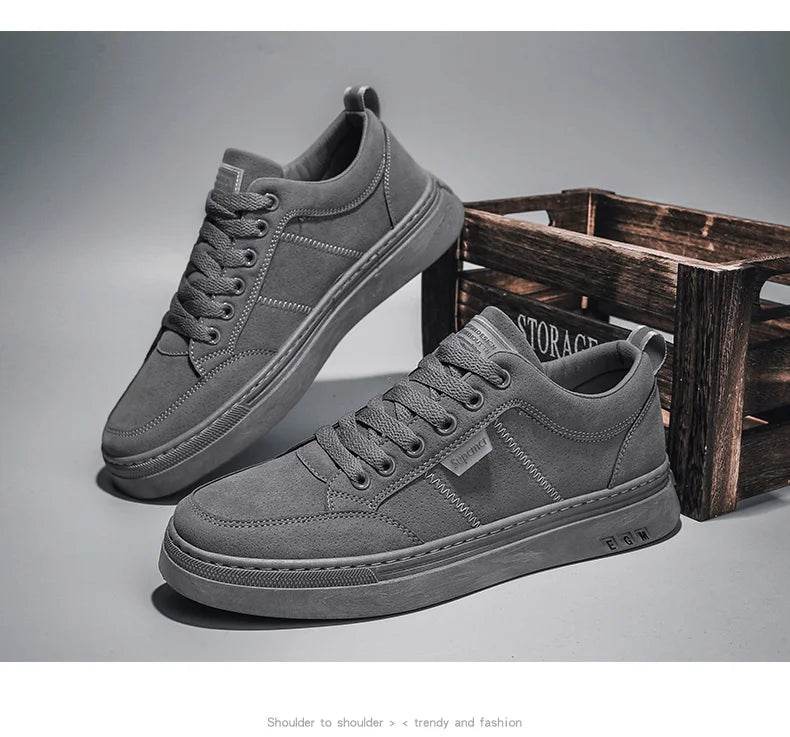 Men's Shoes 2025 New Spring Work Safety Shoes, Anti-slip, Wear-resistant, Versatile Casual Sports Work Shoes, Men's Board Shoes - AIAZ