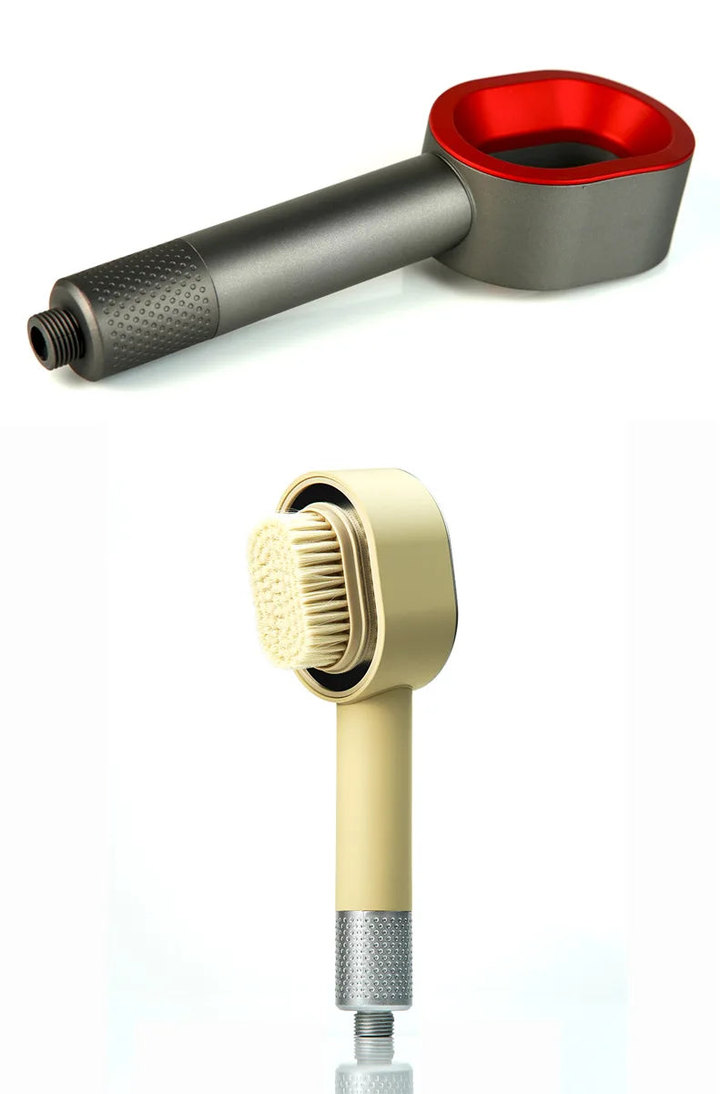 High end fragrance shower showerhead with carbon fiber filter element for filtering fragrance and skin care showerhead