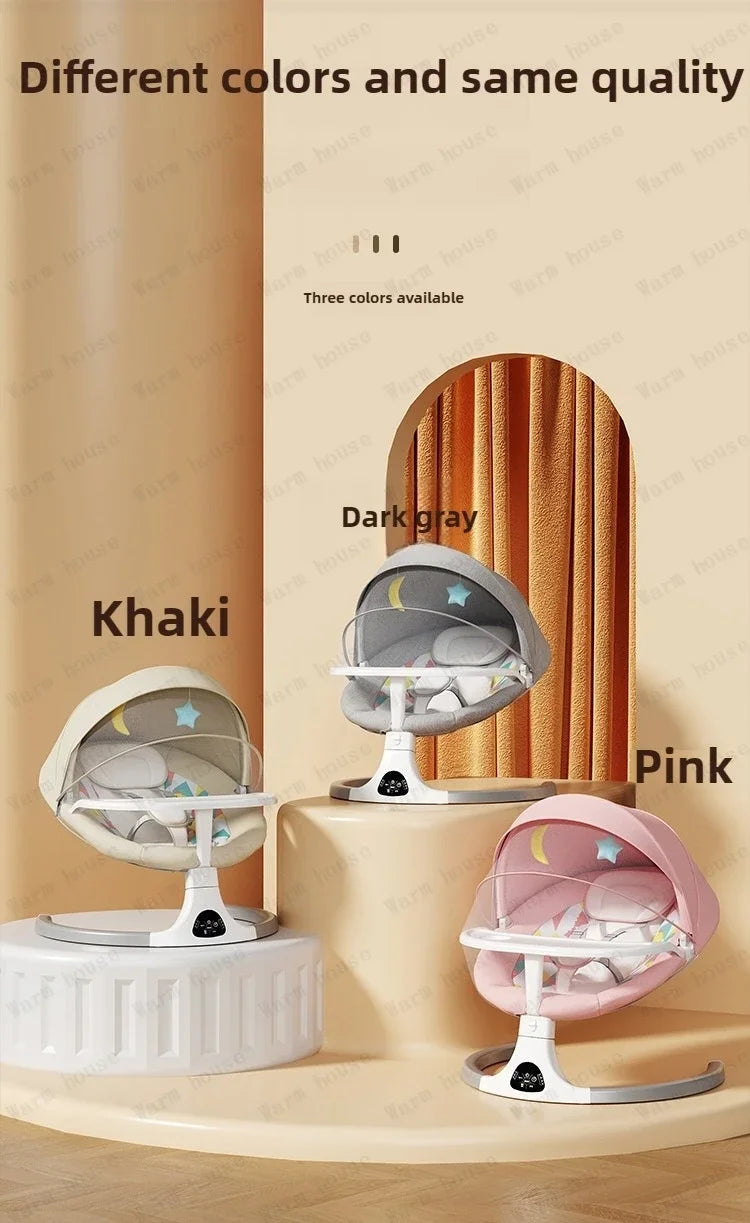 Baby Electric Rocking Chair Baby Electric Sleeping Basket Cooting Smart Rocking Chair for Children Electric Baby Swing
