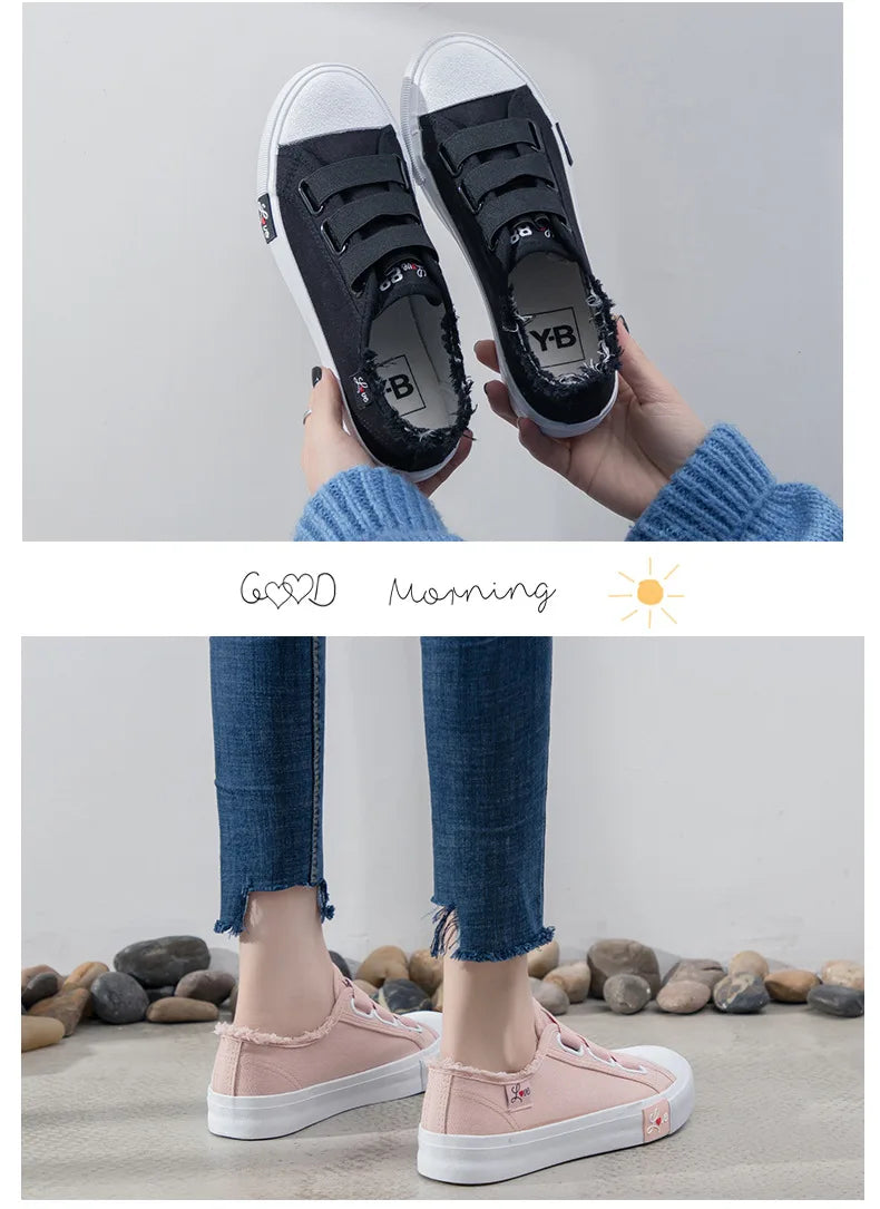 Casual Autumn New Women Sneakers Breathable Canvas Women's Vulcanized Shoes Fashion Spring Footwear 2023