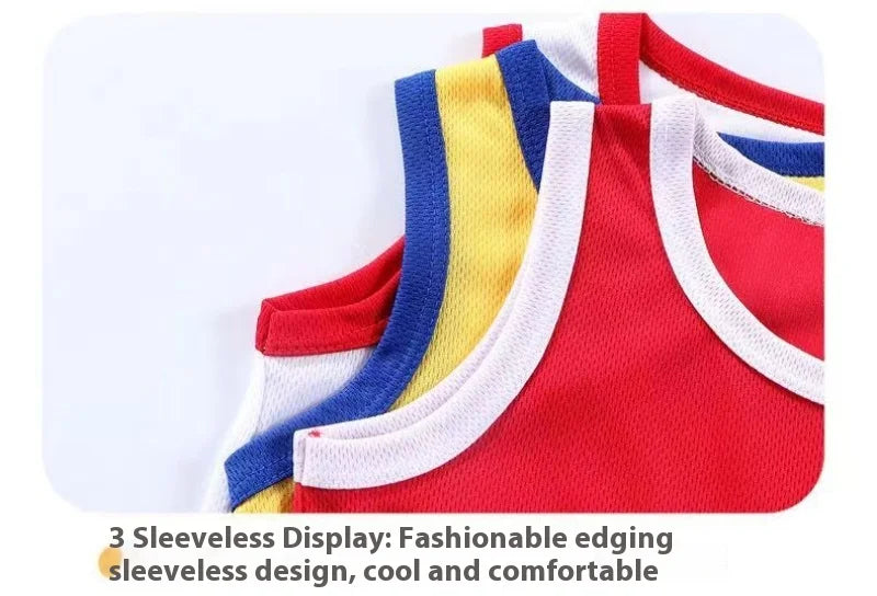 2025 Summer New Breathable Boys Vest Sets Anime Spiderman Children's Sleeveless Top Shorts Two Piece Suit Kids Casual Outfits