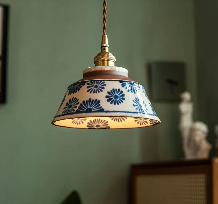 IWHD 2024 New Style Nordic Modern LED Pendant Lights Fixtures 4W Bedroom Dinning Living Room Ceramic Beside Lamp Hanglamp