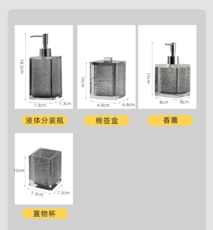 Resin Hand Sanitizer Dispenser Bathroom Dispensador Jabon Y Shampoo Refillable Lotion Shower Gel Holder Portable Soap Bottle