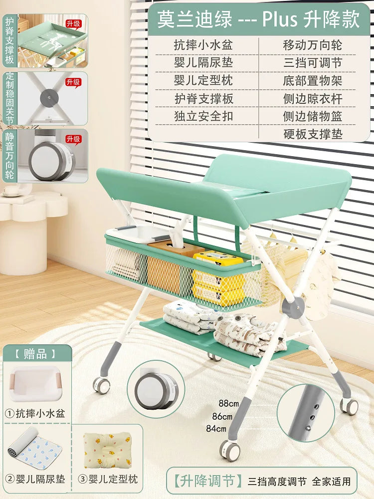 Baby Care Table Portable Multi-functional Baby Changing Table Children's Massage Foldable Bath Table