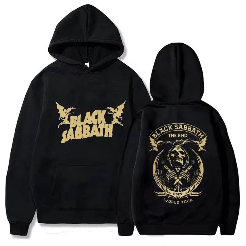 Fall Hoodie Sabbath Men's Vintage Rock Women's Casual Print Heavy Metal Band Album Concert Sabbath Music Black Sabbath Sweater - AIAZ