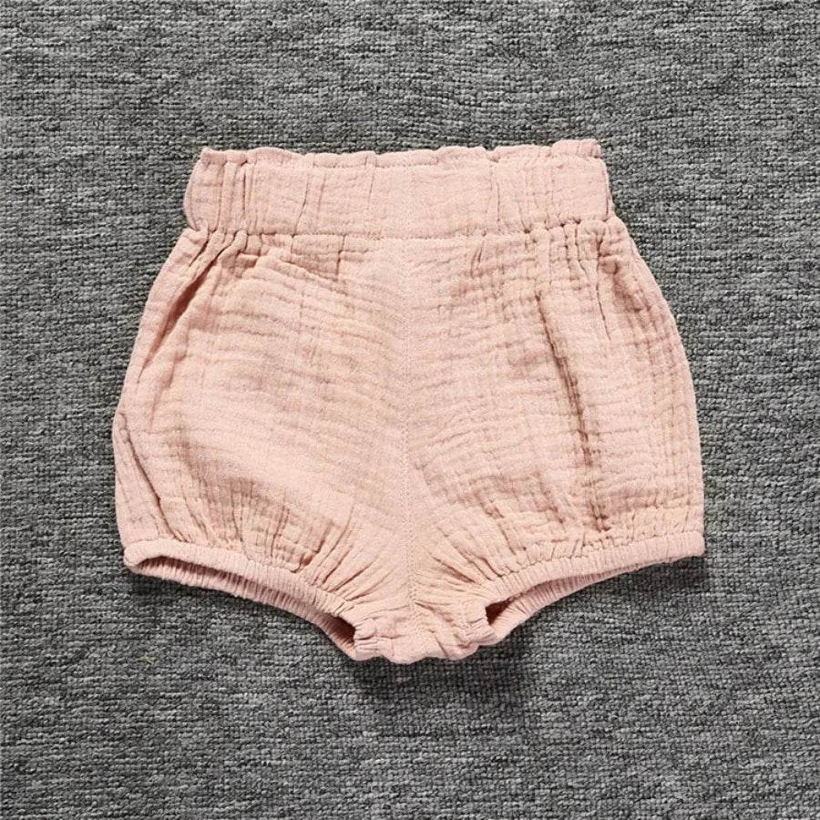 Summer Infant Baby Shorts for Boys Girls PP Pants Children's Clothing Boys Comfortable Cotton Linen Kids Clothes Shorts 3M-6Y - AIAZ