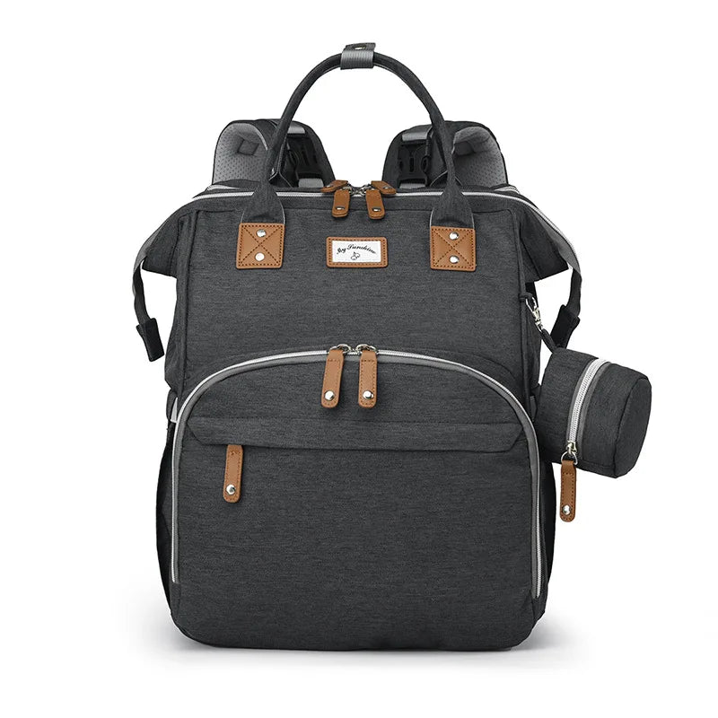 Fashion Mommy Diaper Bags with Diaper Pad Nursing Bags Maternity USB Multifunctional Portable Large Baby Stroller Hanging Bag