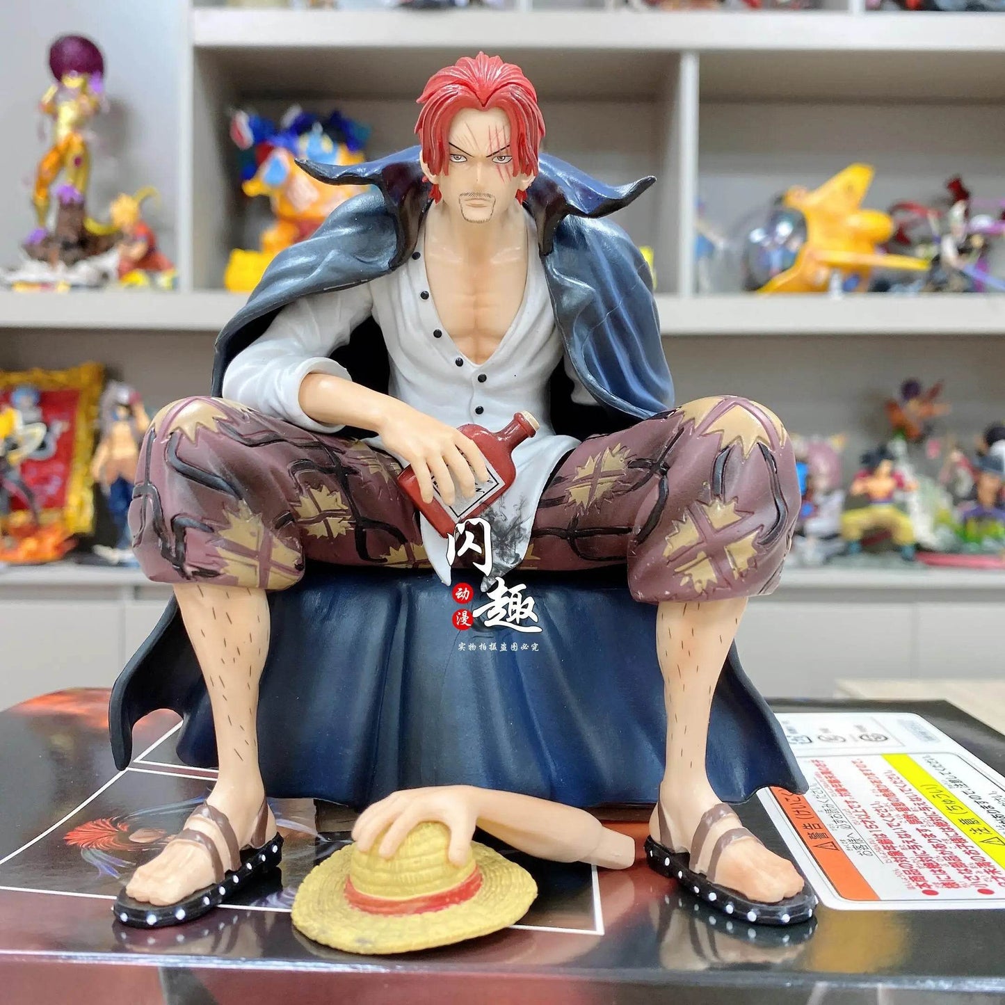17cm One Piece Shanks Anime Figures Film Red Yonko Red Hair Shanks Action Figure PVC Statue Figurine Model Decoration Doll Toys - AIAZ