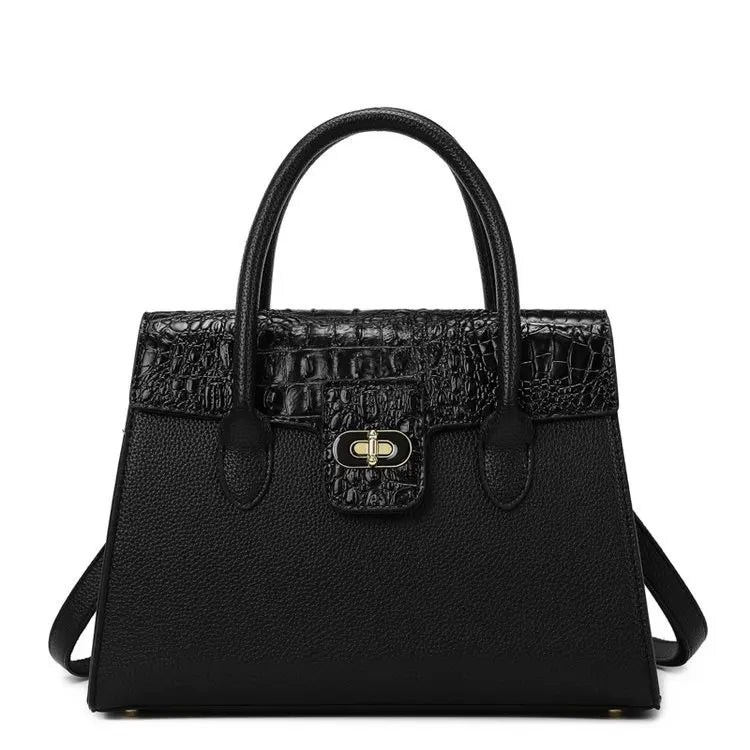 Embossed Handbag for Women 2025 New Fashionable Spacious Soft Leather Woven Rope Shoulder Hand Carry Crossbody Bag