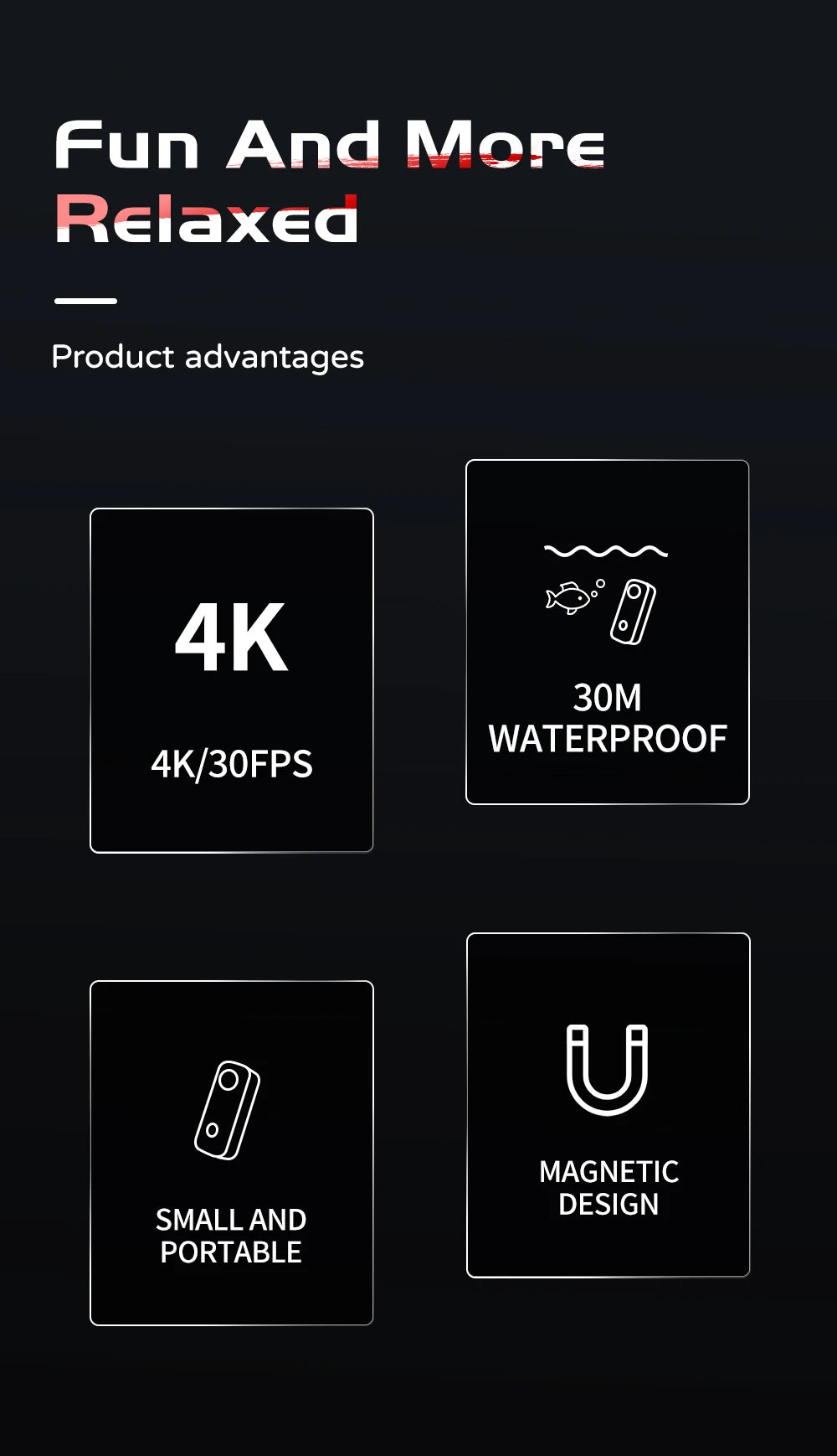 SJCAM C100 Plus Action Cam 4K Electronic Image Stabilization 2.4G WiFi 30M Waterproof With Case Sport Camera Black White