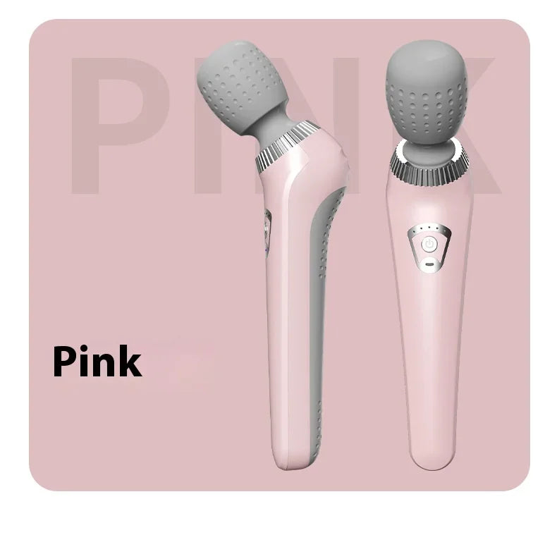 Deep Tissue Massage Gun USB Rechargeable Portable Full Body Muscle Massage 5-speed Adjustable Fascia Gun Pink and Black