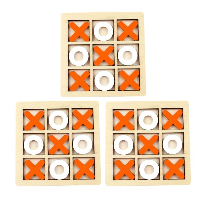 Montessori Play Game Wooden Toy Mini Chess Interaction Puzzle Training Brain Learing Early Educational Toys For Children Kids - AIAZ