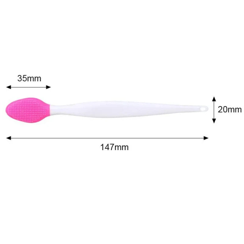 1PC Beauty Skin Care Wash Face Silicone Brush Exfoliating Nose Clean Blackhead Removal Brushes Tools With Replacement Head