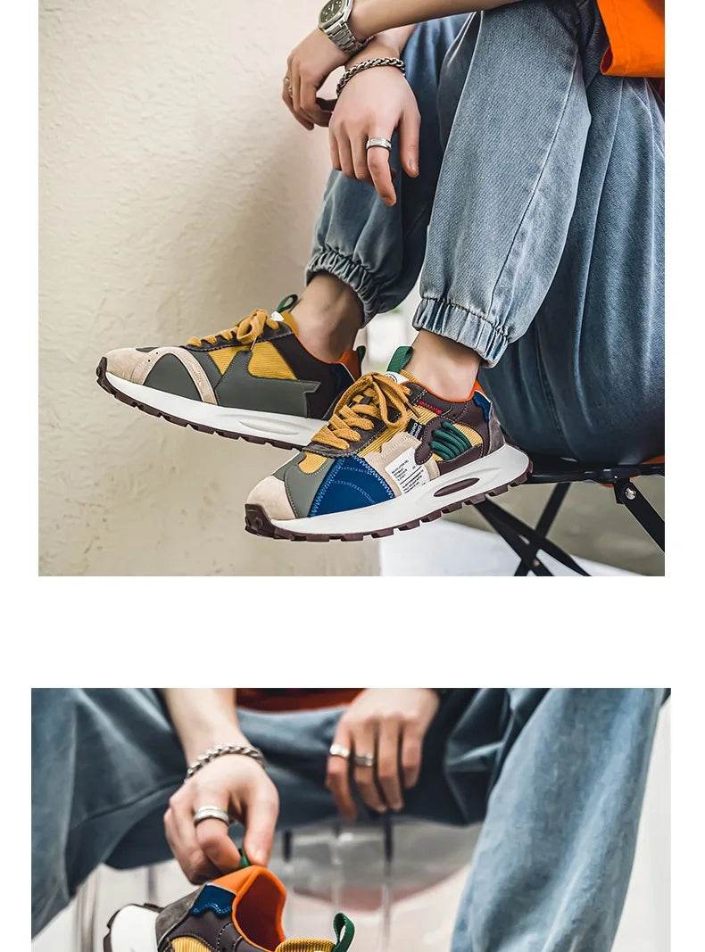 Men's Sports Shoes Male Casual Shoe platform Wear-resistant Shock-absorbing Anti Slip Comfortable Men Shoes Zapatillas De Hombre - AIAZ