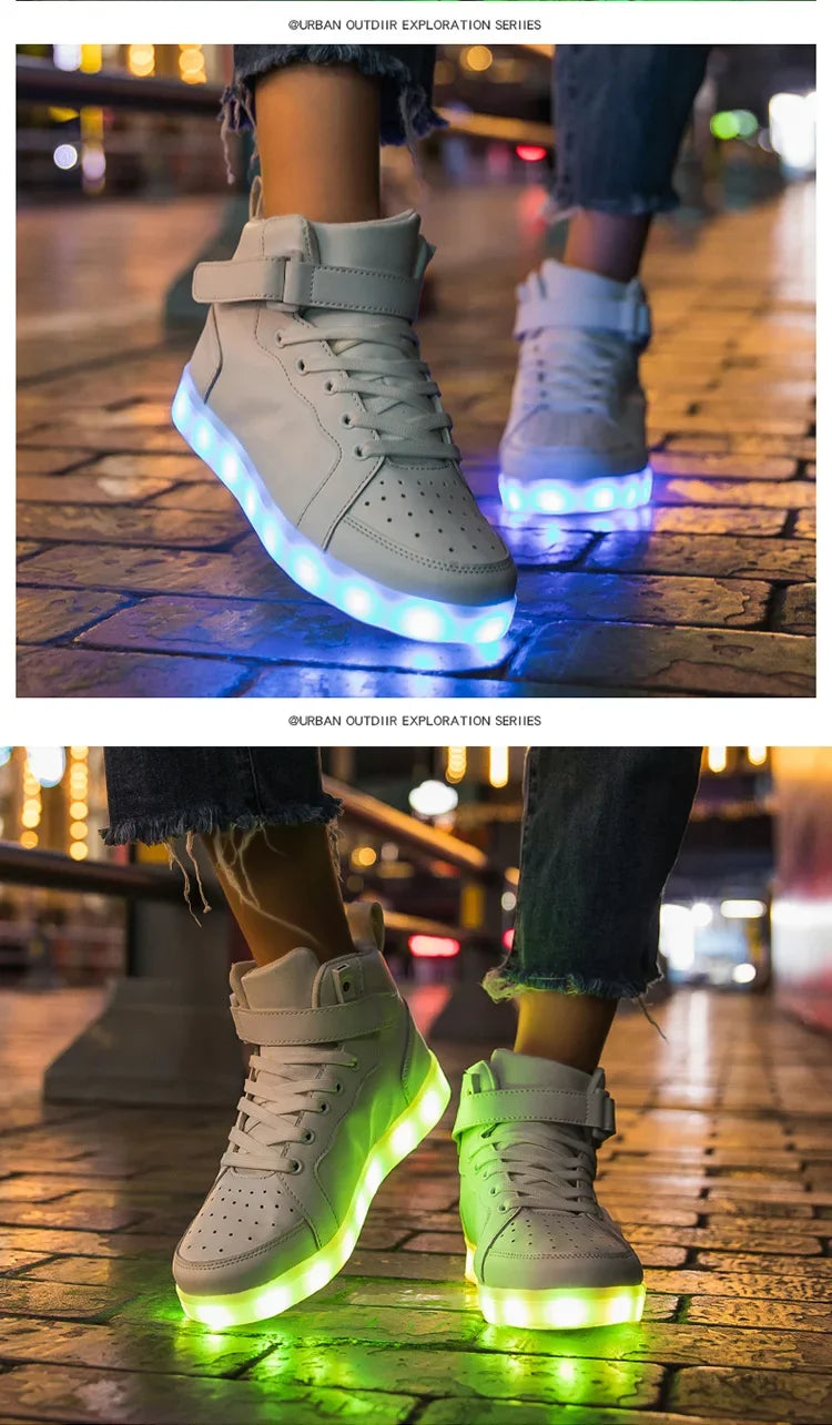 Size 25-40 Children Glowing Sneakers Kid Luminous Sneakers for Boys Girls Led Sneakers With Luminous Sole Lighted Shoes Men
