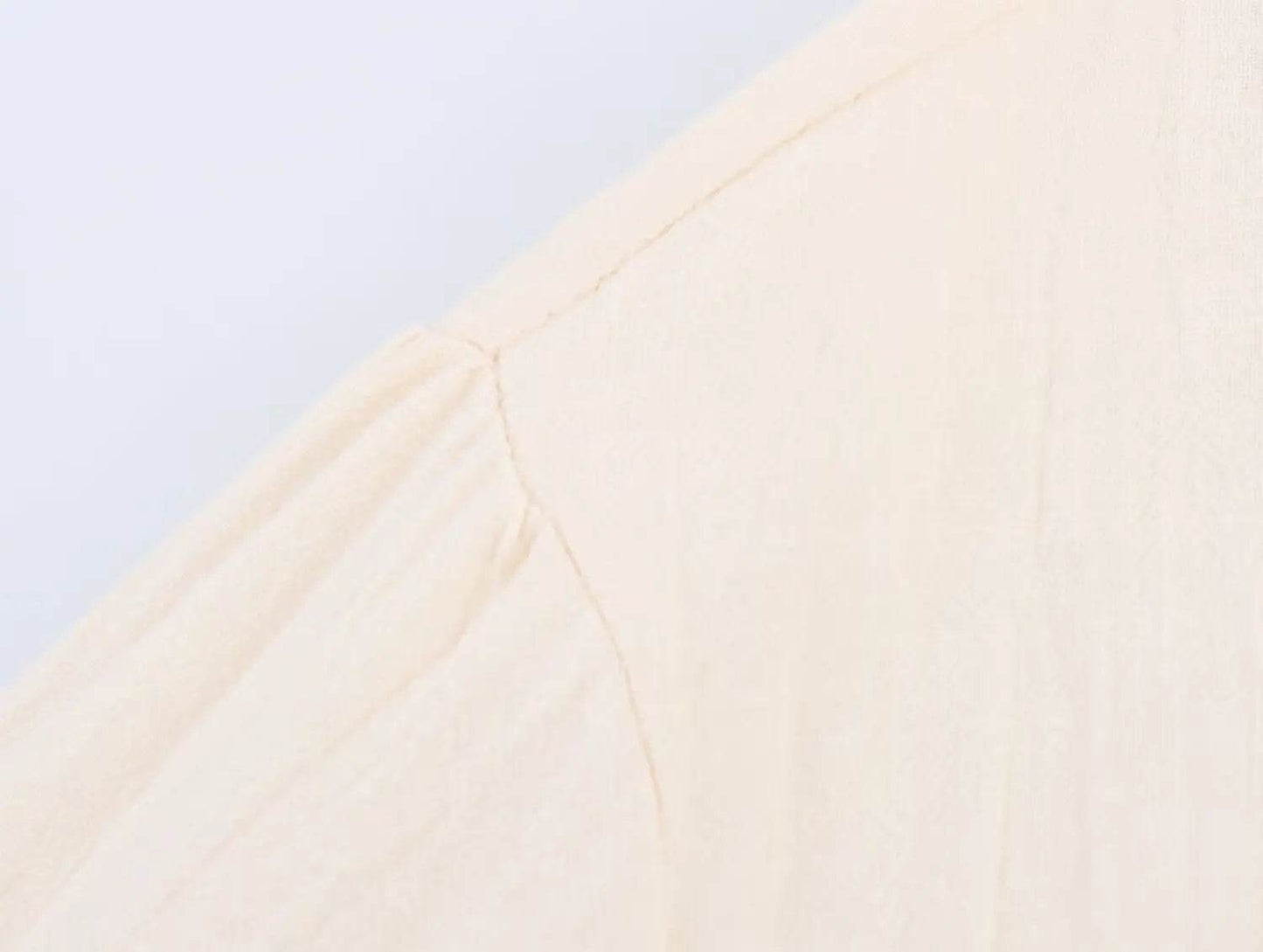 TRAFZR Ruffle Shirt Embroidered Women's Long Sleeve Top Boho Chic Woman Shirts Female Blouse Elegant Oversized Tops 2025 Cotton - AIAZ