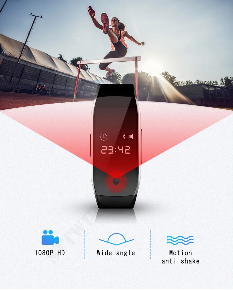 1080P HD Mini Camera Watch Clock Small Video Vioce Recorder Potable Outdoor Sports Security Digital Time Micro Home Camcorder