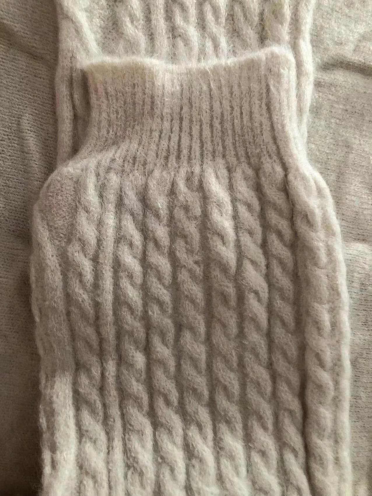 Women's Knitted Sweater Skirt Two Piece Set Women Slim Elegant Tops Female Sweater Dress Suits Lady Knitting Outfit - AIAZ