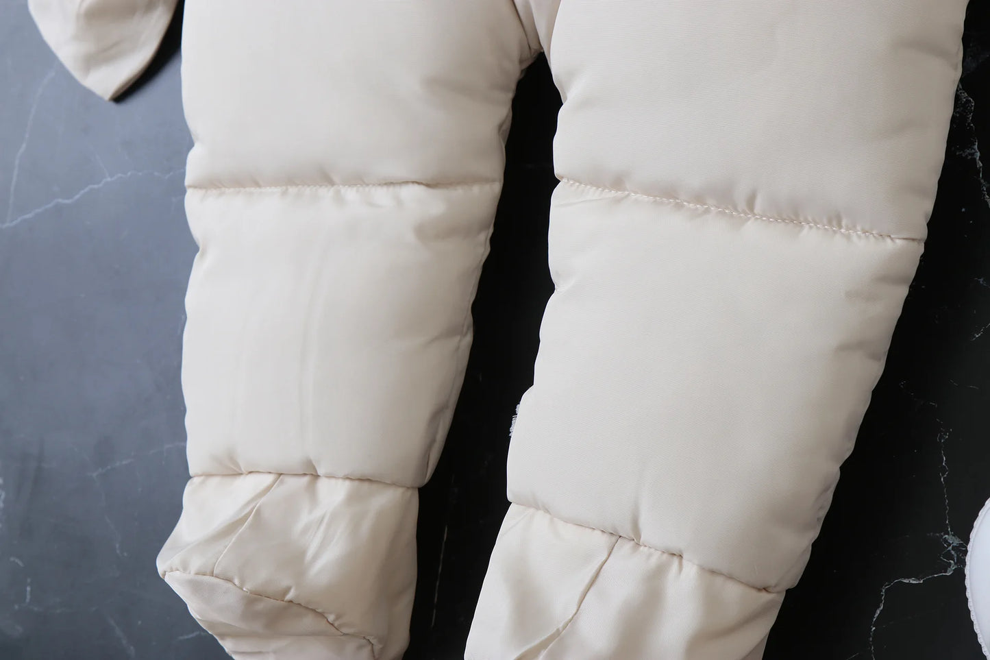 2024 New Winter Baby Rompers Thick Warm Infant Hooded Inside Fleece Jumpsuit Newborn Boy Girl Overalls Toddler Clothing Set